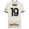 Camiseta de fútbol AC Milan Theo Hernandez 19 Cuarta Equipación 23-24 Blanca - Hombre